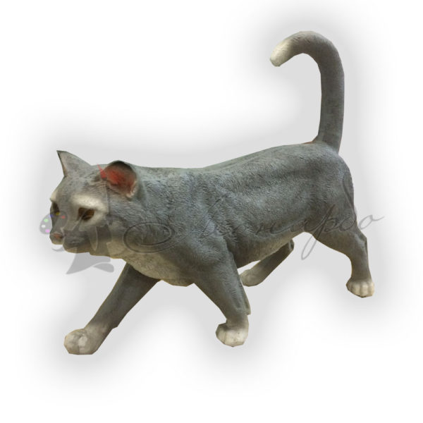 Форма силиконовая для изготовления фигуры кошка с хвостом