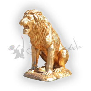 Форма силиконовая для садовой фигуры лев большой