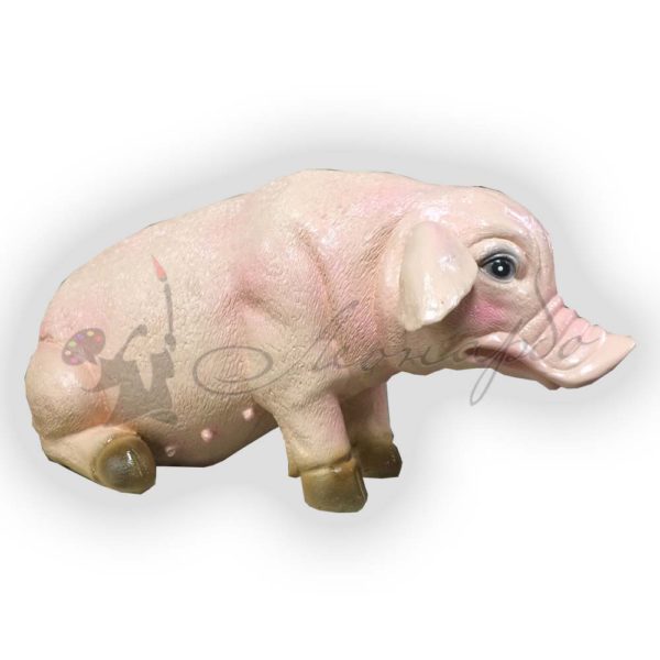 Форма силиконовая для изготовления фигуры грустная свинка