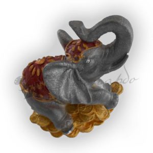 Форма силиконовая для изготовления декоративной фигурки слон на монетах