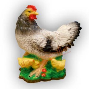 Форма для изготовления фигуры для сада курочка с цыплятами