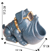 Форма силиконовая копилка — органайзер бульдог