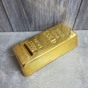 Форма силиконовая для изготовления копилки Слиток золота