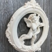 Форма силиконовая подвесной декор ангел со скрипкой